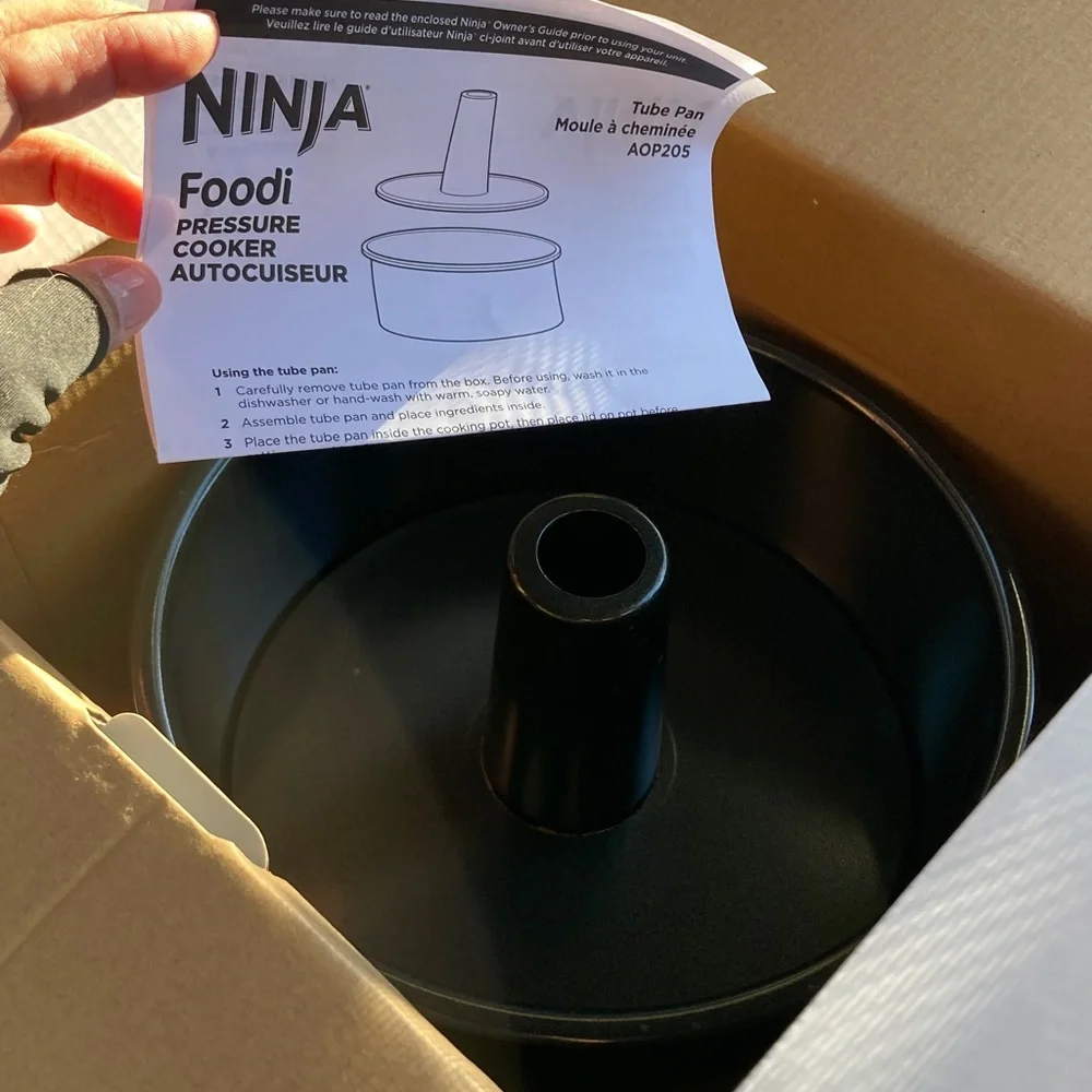 NINJA FOODIE Tube Pan Cakes Bread and Bun Cakes 8.89 x 4.02 inches
